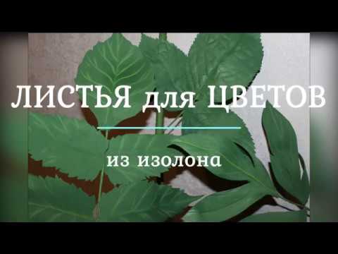 Видео: МК. Листья  для цветов и светильников из изолона (георгин, пион, роза)