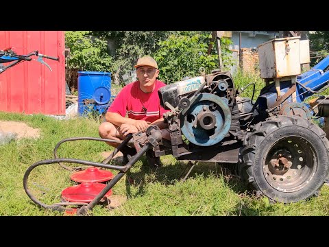 Видео: Переделанное крепление косилки к мотоблоку, размеры