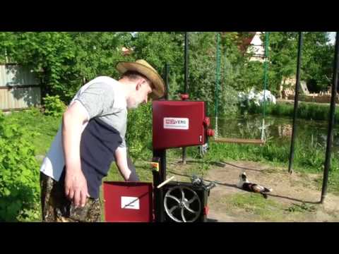 Видео: Ленточная пила - улучшенное  пылеудаление