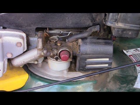 Видео: Замена карбюратора газонокосилки Tecumseh