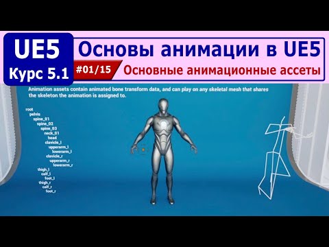 Видео: Основы анимации в Unreal Engine 5, часть #01. Основные анимационные ассеты