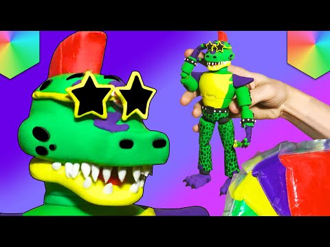 Видео: Как слепить Глэмрок Монти из фнаф 9 | FNAF Security Breach |