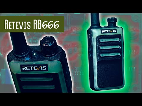Видео: Retevis RB666 - миниатюрная радиостанция PMR и не только.