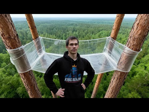 Видео: Самая БОЛЬШАЯ Палатка из Стрейч-Пленки