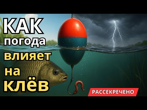 Видео: Как погода влияет на клёв? Секреты рыбалки на поплавок для любителей и профи