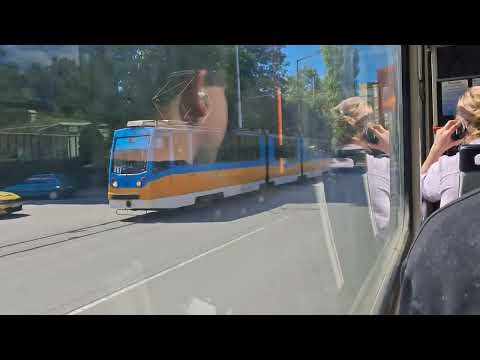 Видео: Трамвай 6 Т6а2Sf 2043+2044