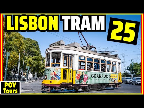 Видео: Езда на трамвае № 25 Лиссабона 😁 Из центра города в район Кампо-де-Орике