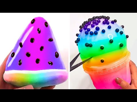 Видео: Удовлетворяющая слизь Slime ASMR | Расслабляющее видео слизи # 2280