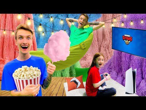 Видео: 24 Часа В Домике Из Покрывал !