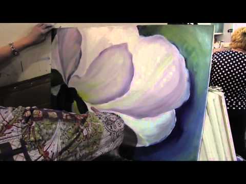 Видео: Научиться рисовать большой цветок, живопись для начинающих, художник Игорь Сахаров