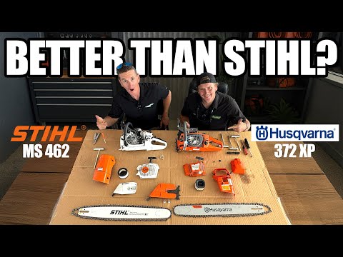 Видео: STIHL MS 462 против Husqvarna 372 XP! Полный разбор!