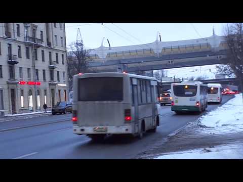 Видео: Автобус Санкт-Петербурга 9-43: Volgabus-5270.G0 б.7677 по №66 (15.01.19)