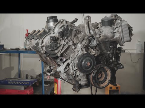 Видео: Сломанный Mercedes M272, что случилось? Mercedes CLS 350, купленный на аукционе, не виденный! — Э...