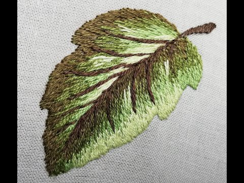 Видео: Двобічна художня гладь. Введення кольору в колір