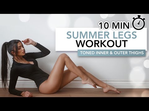 Видео: 10 MIN SUMMER LEGS WORKOUT | Тонированные и стройные ноги, как у модели | Eylem Abaci