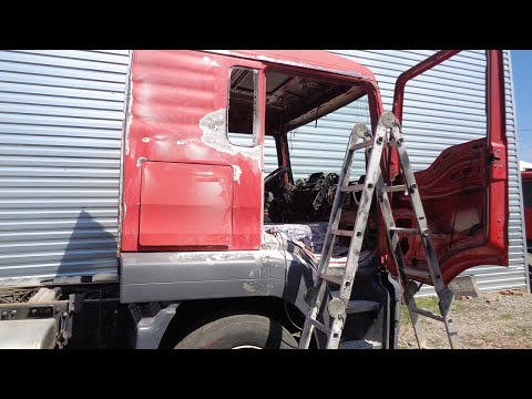 Видео: Ремонт пластика на грузовик МАН ТГА по собственной технологии.Скоро МАН станет снова красивым.