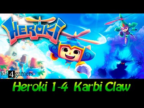 Видео: Heroki 1-4 Karbi Claw 100% Прохождение (100% Collectables)