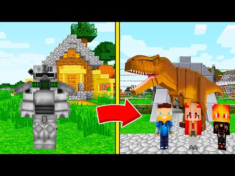 Видео: 24 часа превращаюсь в ДИНОЗАВРОВ с ребятами В МАЙНКРАФТ ! Алексбой Minecraft