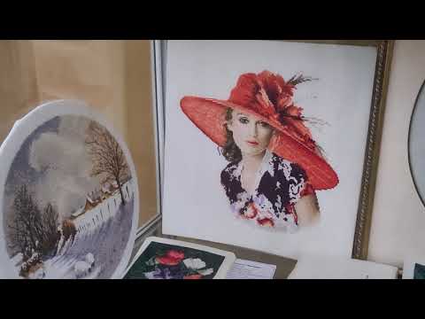 Видео: Выставка вышитых работ по дизайнам HERITAGE "Грани Клейтона" в читальне им. Пушкина