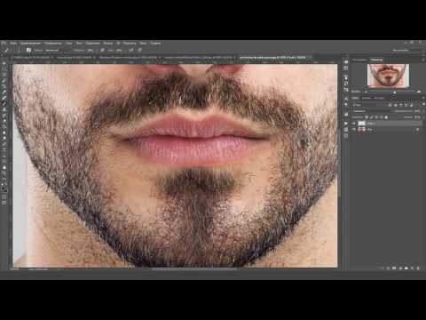 Видео: Уроки Photoshop - Создаем естественную щетину при помощи Photoshop