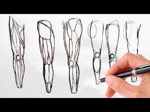 Видео: как рисовать ноги