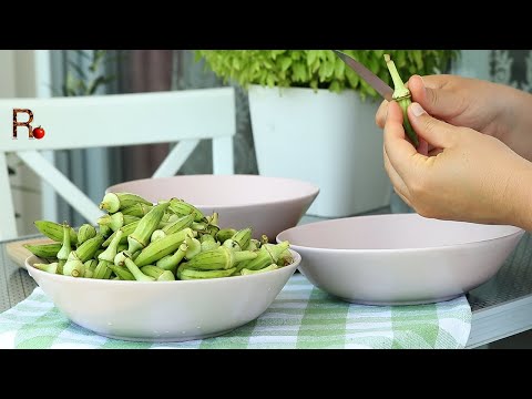 Видео: Увидела на рынке необычный овощ и решила его приготовить | Абельмош съедобный | Бамия