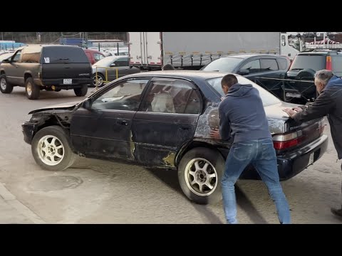 Видео: Турбо Королла / 3S-GTE / Перевариваем пороги, крылья, днище / Сборка #7