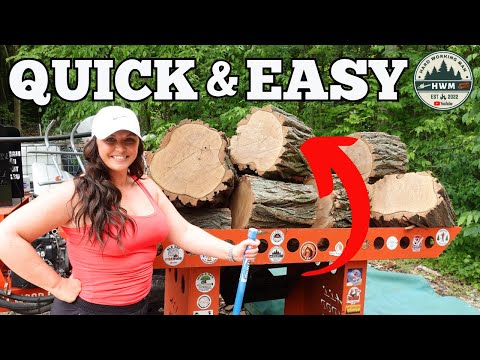 Видео: Легкая заготовка дров! Дровокол и стол для всех видов древесины!