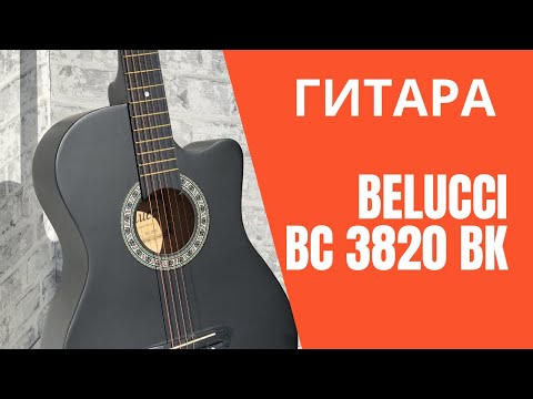 Видео: Акустическая гитара Belucci BC 3820 BK. Обзор