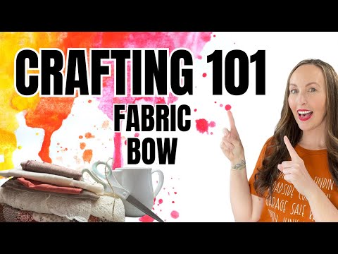 Видео: Мастер-класс 101 — Как сделать бантик из ткани