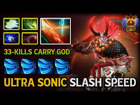 Видео: СВЕРХСКОРОСТНОЙ ЗВУКОВОЙ УДАР Safelane Juggernaut | Aghs Scepter & Crazy Attack Speed ​​Build 7.3...