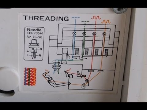 Видео: Заправка нитей для оверлока Pfaff Hobbylock 786