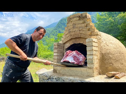 Видео: ПОСТРОИЛ ПЕЧЬ СПЕЦИАЛЬНО ДЛЯ ВКУСНОГО УЖИНА НА ПРИРОДЕ! 4 ЧАСА ПРОЖАРКИ ГОВЯДИНЫ