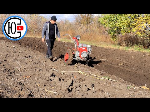 Видео: МОТОБЛОК ПАШЕТ САМ, я просто ИДУ РЯДОМ...
