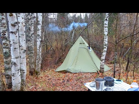 Видео: Осеннее путешествие по северным рекам ч3. Один в глухой тайге. Жизнь в лесу. Одиночный поход - сплав