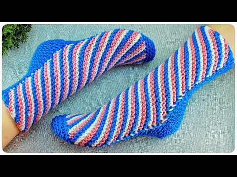 Видео: 👌ЯРКИЕ И НАРЯДНЫЕ носки спицами!!!💥МК ДЛЯ НАЧИНАЮЩИХ