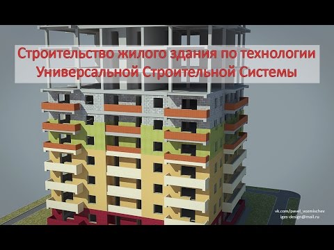 Видео: Строительство жилого здания по технологии Универсальной Строительной Системы