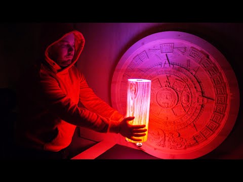 Видео: Беспроводной светильник из эпоксидной смолы и шпона !!! How Making epoxy and wood lamp.