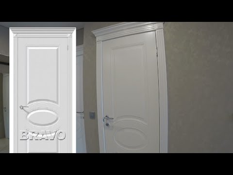 Видео: Установка капителей. комплект капителей к-23 (белый) мдф. двери bravo