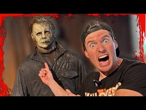 Видео: Маски Майкла Майерса, использованные на экране, крупным планом | Посещение дома Хэллоуина