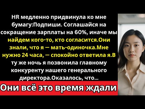 Видео: HR сказала мне: «Принимай сокращение зарплаты на 60% или увольняйся»  но один мой звонок всё изменил