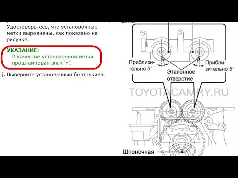 Видео: Toyota camry 2.4L 2AZ как установить балансировочные валы, финиш для подписчиков.
