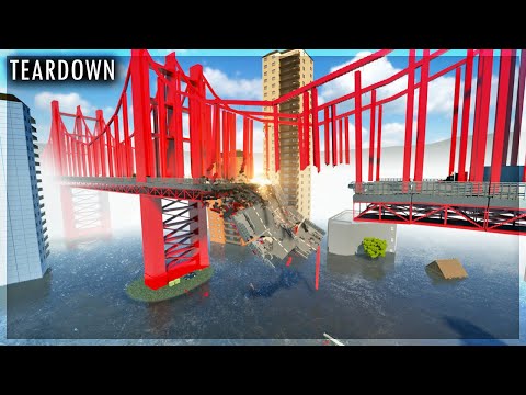 Видео: В ЗАТОПЛЕННОМ ГОРОДЕ ВЗОРВАЛСЯ МОСТ! TEARDOWN