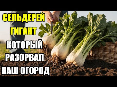 Видео: ТАКОГО УРОЖАЯ СЕЛЬДЕРЕЯ МЫ НЕ ВИДЕЛИ НИКОГДА! ПРОСТО ВЫРОС ГИГАНТ — ВСЕ СЕКРЕТЫ УХОДА!