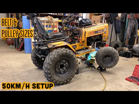 Видео: Как установлены ремни и шкивы моей внедорожной газонокосилки. Советы и рекомендации.