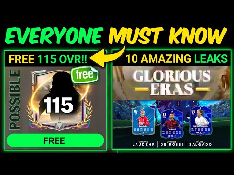 Видео: БЕСПЛАТНОЕ событие «Игрок X: Славные эпохи» с ОБЩ 115 — 10 удивительных утечек в FC Mobile | Mr. ...