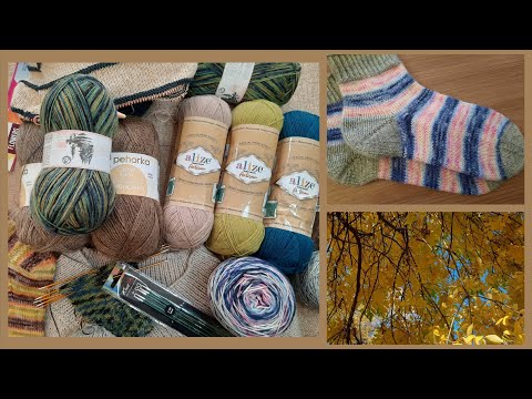 Видео: Вязание/Новости/Покупки/Готовая работа/ новый процесс/Продвижения/Носочный бум/моя футболка