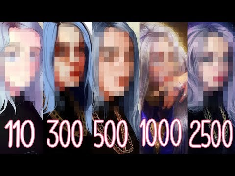 Видео: ЗАКАЗАЛА АРТ БИЛЛИ АЙЛИШ за 110, 300, 500, 1000 и 2500 рублей! #2