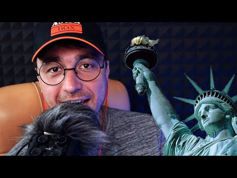 Видео: АСМР Близкий Шепот - Путешествие в Америку #5