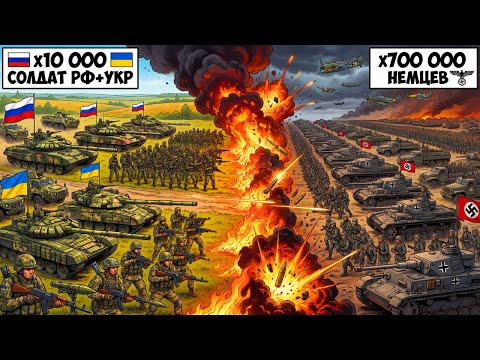 Видео: ЧТО ЕСЛИ АРМИЯ "РФ и УКРАИНЫ" попадают в 1941 год, в киевский котел?